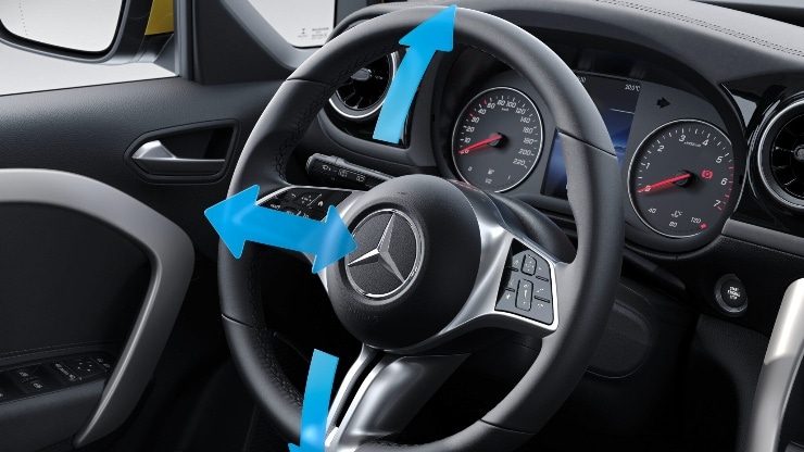 Lenkrad in Neigung und Höhe verstellbar Bild 1