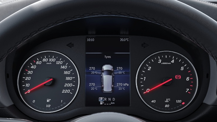 Reifendrucküberwachung an VA u. HA, drahtlos Bild 1