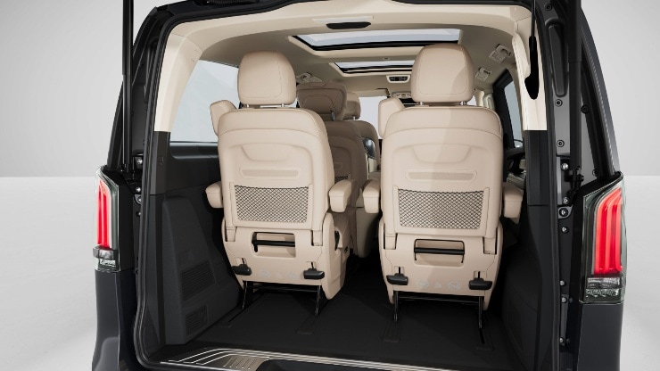 Staunetze an R&uuml;ckenlehnen d . Einzelsitze im Fond Bild 1