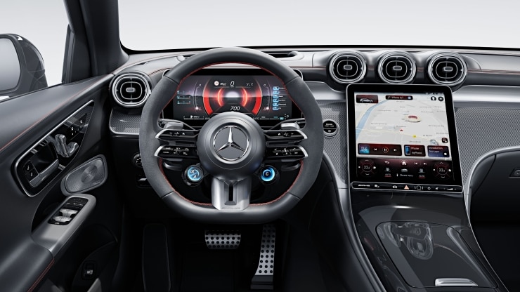 Kierownica AMG Performance wyko&nacute;czona sk&oacute;r&aogon; nappa oraz mikrofibr&aogon; MICROCUT Zdj&eogon;cie 1
