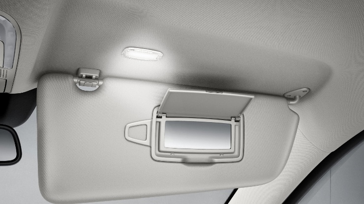 Beleuchtete Spiegel für Sonnenblenden Bild 1