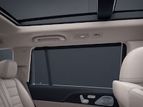 Mercedes-Maybach GLS electric sunblinds in rear doors, left and right
