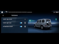 G-Klasse Digitales Extra: Verkehrszeichen-Assistent