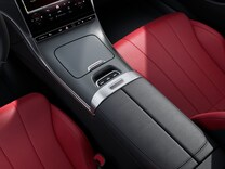 CLE Cabrio Consola central en efecto rombos gris plata
