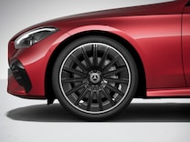 CLE Cabriolet Braking system with larger brake discs on the front axle