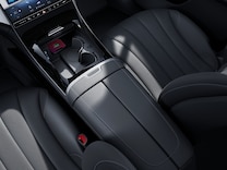 EQE SUV Wireless charging system for mobile devices in the front