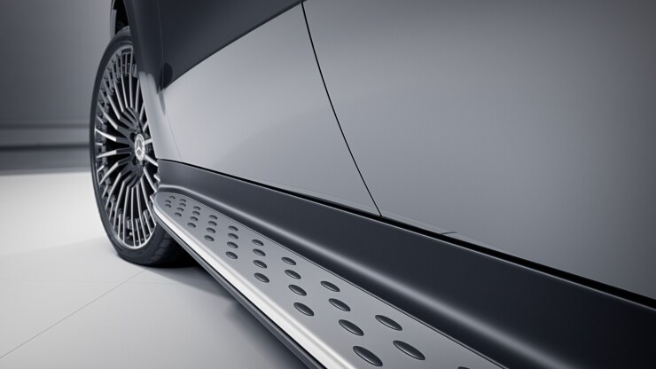 Trittbretter in Aluminium-Optik mit Gumminoppen Bild 1