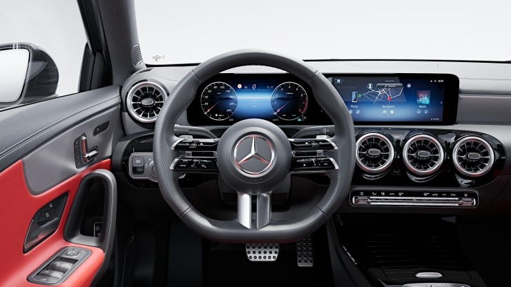 Multifunktions-Sportlenkrad in Leder Nappa Bild 1