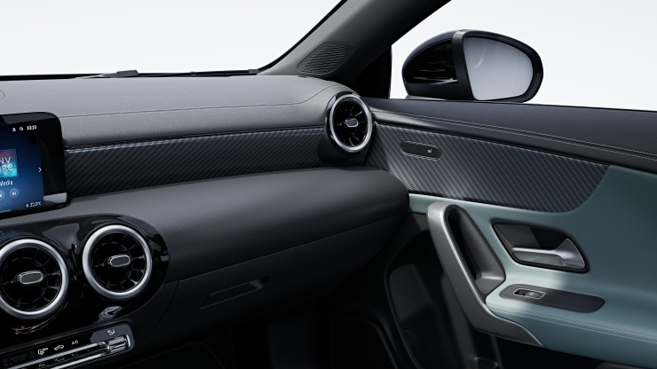 Zierelemente Carbonoptik dunkel Bild 1