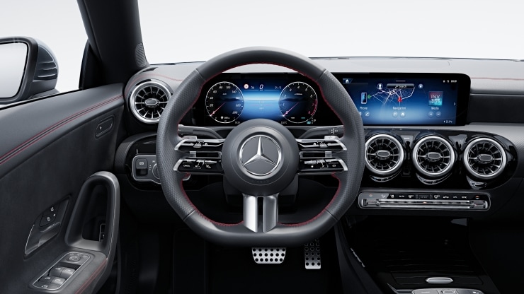 Multifunktions-Sportlenkrad in Leder Nappa 1