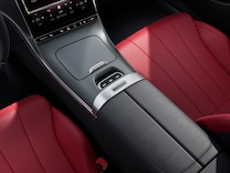 CLE Cabrio Consola central en efecto rombos gris plata