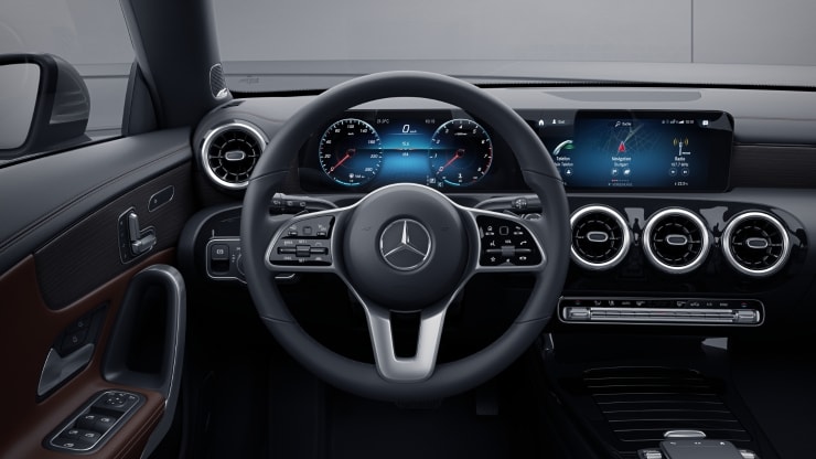 Multifunktions-Sportlenkrad in Leder Nappa Bild 1