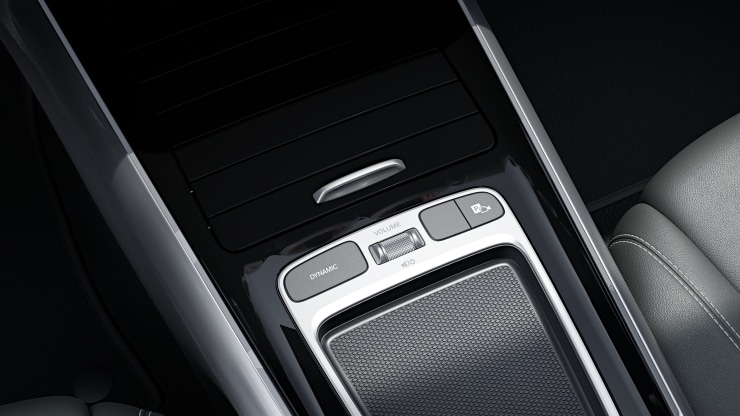 Vide-poche sur la console centrale avec couvercle &agrave; enrouleur Image 1