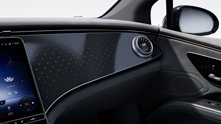 Zierelemente Lasercut hinterleuchtet mit Mercedes-Benz Pattern Bild 1