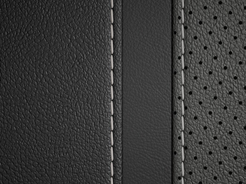 Leder zweifarbig titangrau pearl &sol; schwarz 1