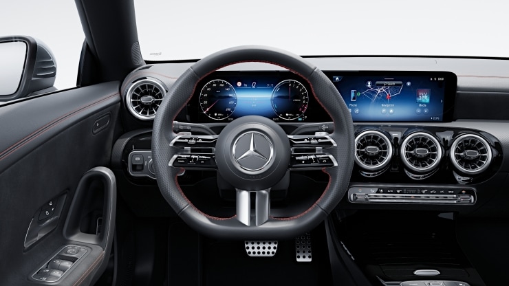 Multifunktions-Sportlenkrad in Leder Nappa Bild 1