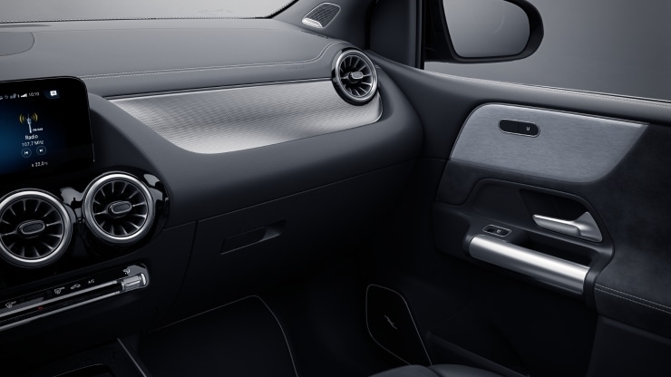 Zierelemente Aluminium mit Längsschliff hell Matrixoptik 1