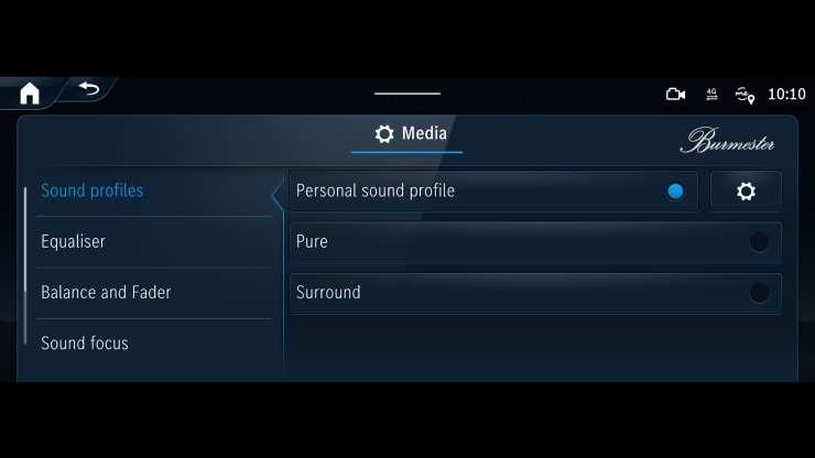 Syst&egrave;me de sonorisation Surround Burmester&reg; 3