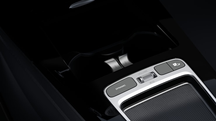 Vide-poche sur la console centrale avec couvercle &agrave; enrouleur Image 1