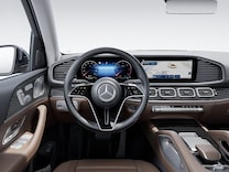 Mercedes-Maybach GLS Multifunction steering wheel in wood/leather