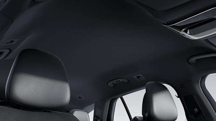 Ciel de pavillon en tissu noir 1