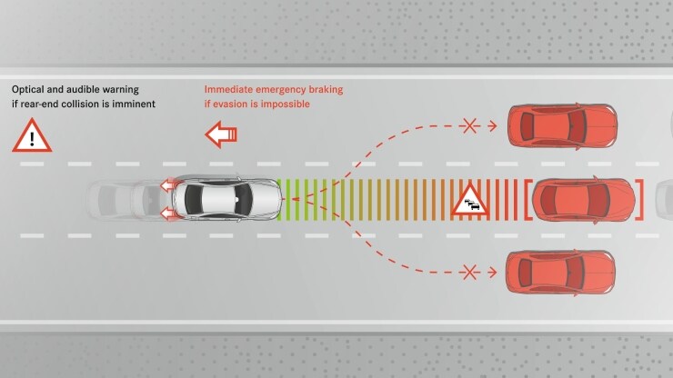 Freinage d&rsquo;urgence assist&eacute; actif Image 1