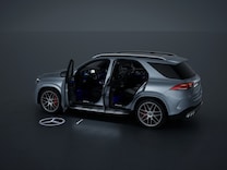 Mercedes-AMG GLE Oświetlenie przestrzenne z animowaną projekcją wzoru AMG z przodu