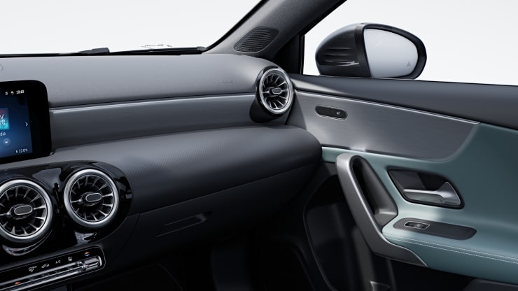 Zierelemente Aluminium mit L&auml;ngsschliff hell 2