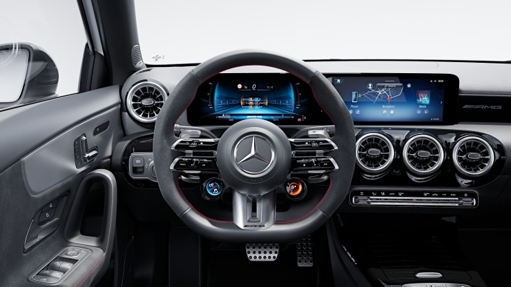 AMG Performance Lenkrad in Leder Nappa &sol; Mikrofaser MICROCUT Bild 1