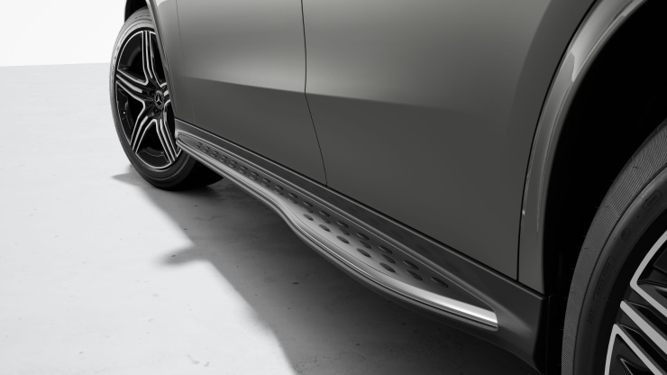 Trittbretter in Aluminium-Optik mit Gumminoppen 1