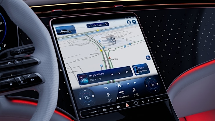 Zierelemente Lasercut hinterleuchtet mit Mercedes-Benz Pattern 2