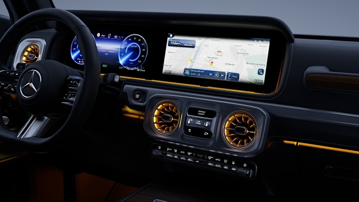 Ambientebeleuchtung f&uuml;r die L&uuml;ftungsd&uuml;sen 1