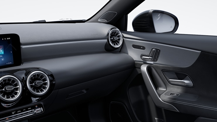 Zierelemente Aluminium mit Längsschliff hell 1