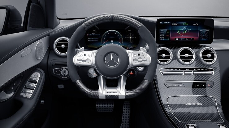 AMG Performance Lenkrad in Carbon-Design &sol; Mikrofaser DINAMICA Bild 1