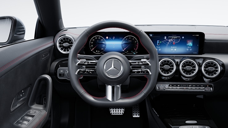 Multifunktions-Sportlenkrad in Leder Nappa 1