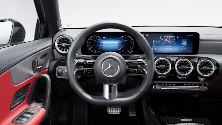 Multifunktions-Sportlenkrad in Leder Nappa Bild 1