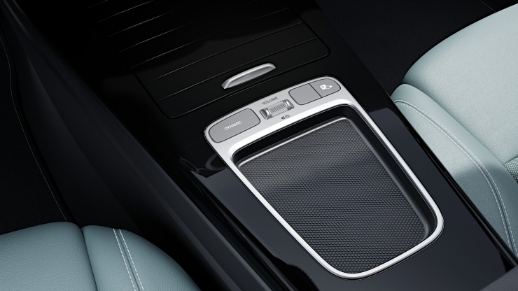 Vide-poche sur la console centrale avec couvercle &agrave; enrouleur Image 1