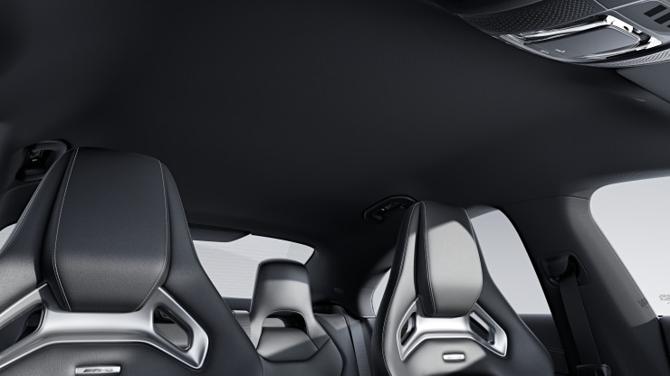 Ciel de pavillon en tissu noir 1