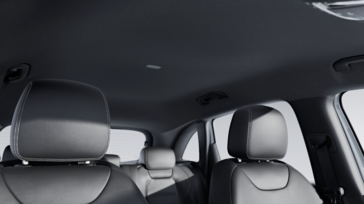 Ciel de pavillon en tissu noir 1