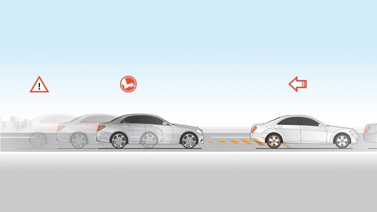 Freinage d'urgence assist&eacute; actif 2