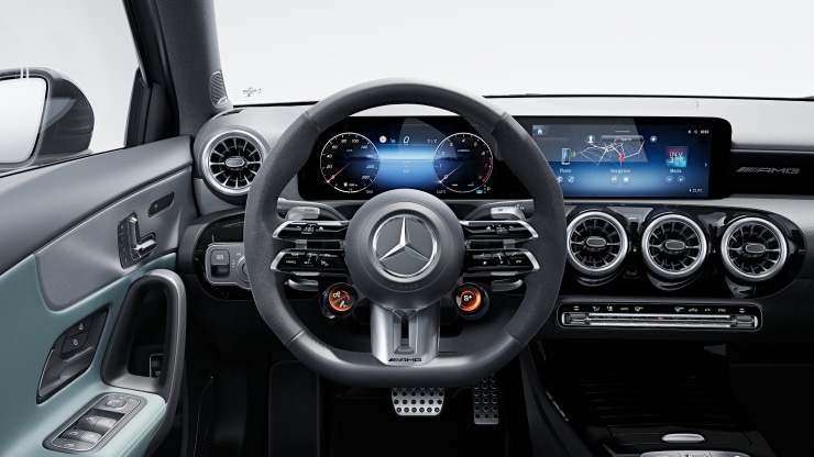 AMG Performance Lenkrad in Leder Nappa &sol; Mikrofaser MICROCUT Bild 1