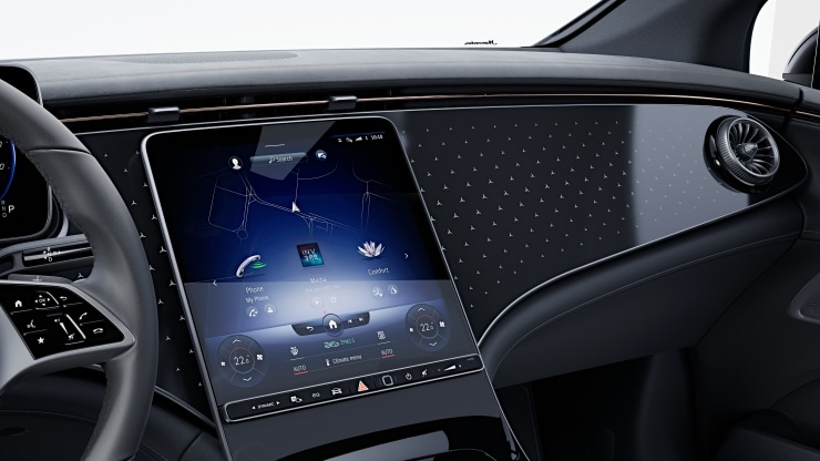 Zierelemente Lasercut hinterleuchtet mit Mercedes-Benz Pattern Bild 1