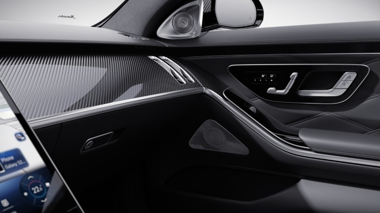 AMG Zierelemente Carbon &sol; Klavierlack schwarz 1