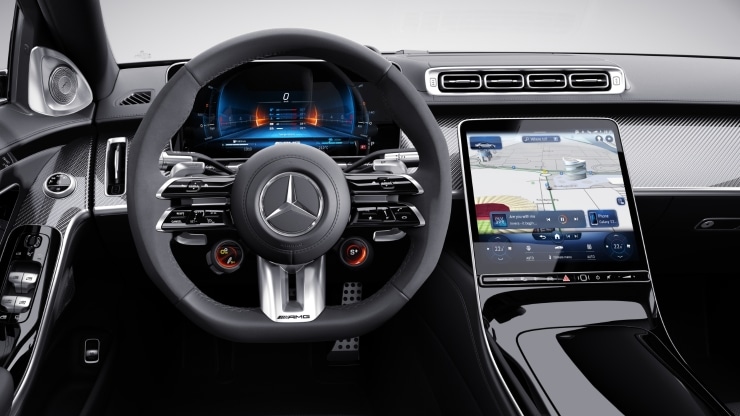 Volant Performance AMG en cuir Nappa &sol; microfibre MICROCUT Image 1