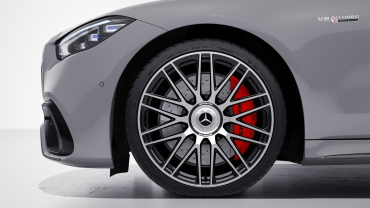 Jantes forg&eacute;es AMG de 53&comma;3 cm &lpar;21"&rpar; &agrave; rayons crois&eacute;s en finition noir mat Image 1