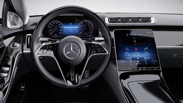 Multifunktions-Lenkrad in Holz-Leder-Ausf&uuml;hrung Bild 1