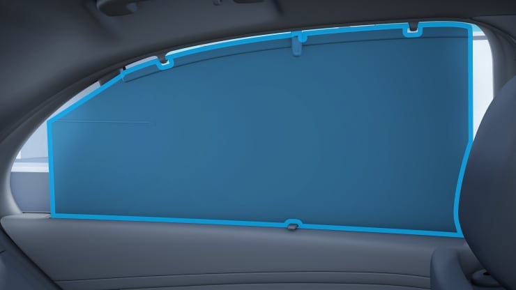 Sonnenrollos elektrisch in den Fondtüren links und rechts 1