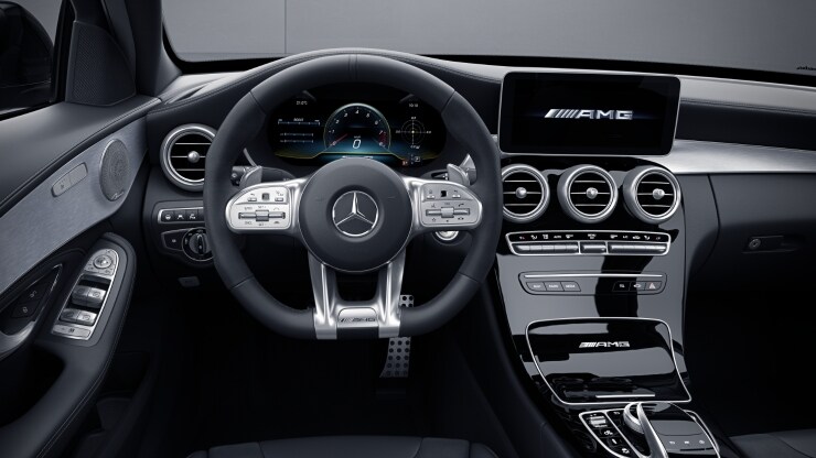 AMG Performance Lenkrad in Leder Nappa &sol; Mikrofaser MICROCUT 2