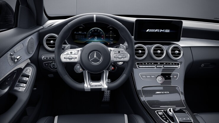 AMG Performance Lenkrad in Leder Nappa &sol; Mikrofaser MICROCUT 4