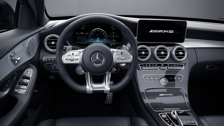 AMG Performance Lenkrad in Leder Nappa &sol; Mikrofaser MICROCUT 3